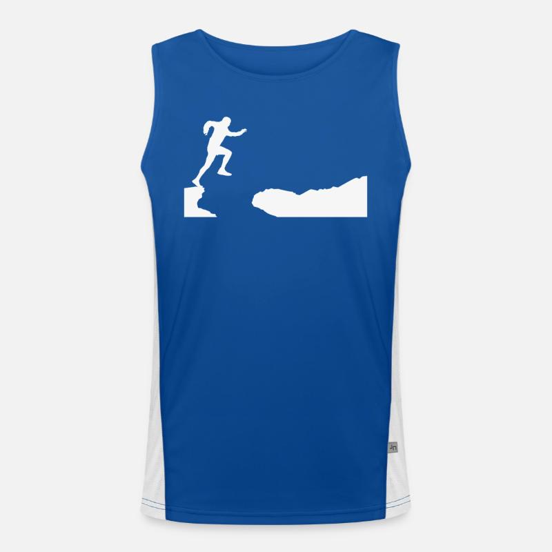 Trail Runner Cross Trail Bergläufer Funktionelles Kontrast-Tank Top für Männer 