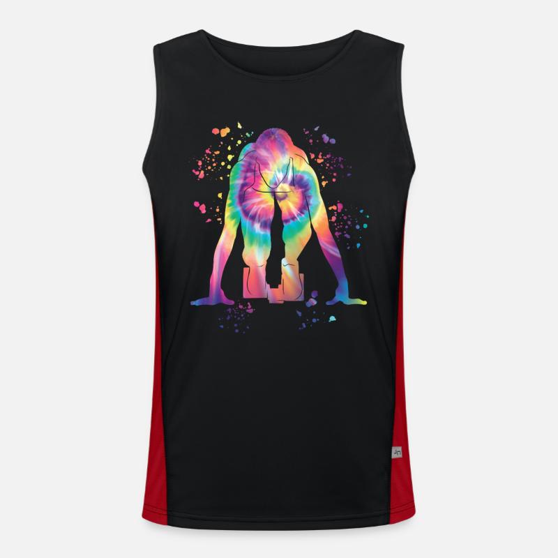 Sprinter Colorsplash Sprintender Sprint Funktionelles Kontrast-Tank Top für Männer 