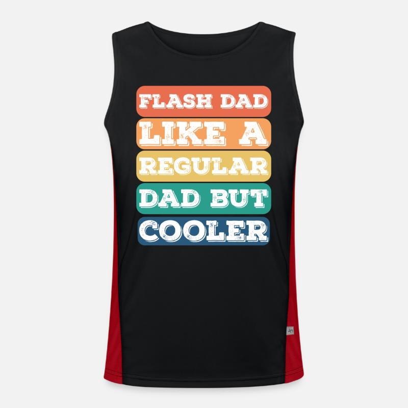 Bloc Flash Papa Boulderer Débardeur respirant contrasté Homme 