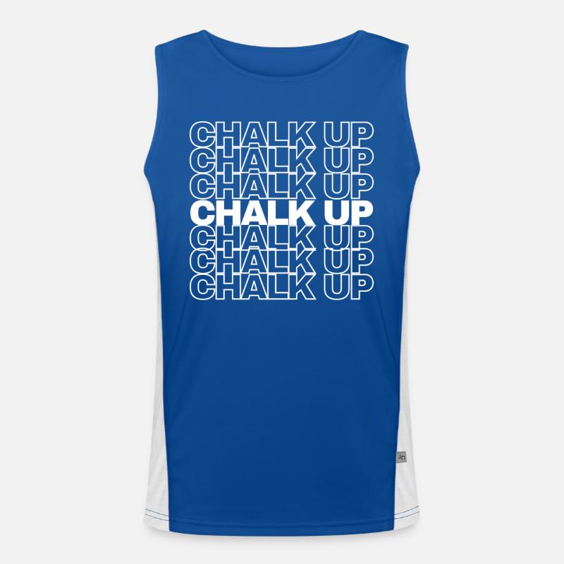 Boulderer Chalk Up Bouldern Funktionelles Kontrast-Tank Top für Männer 