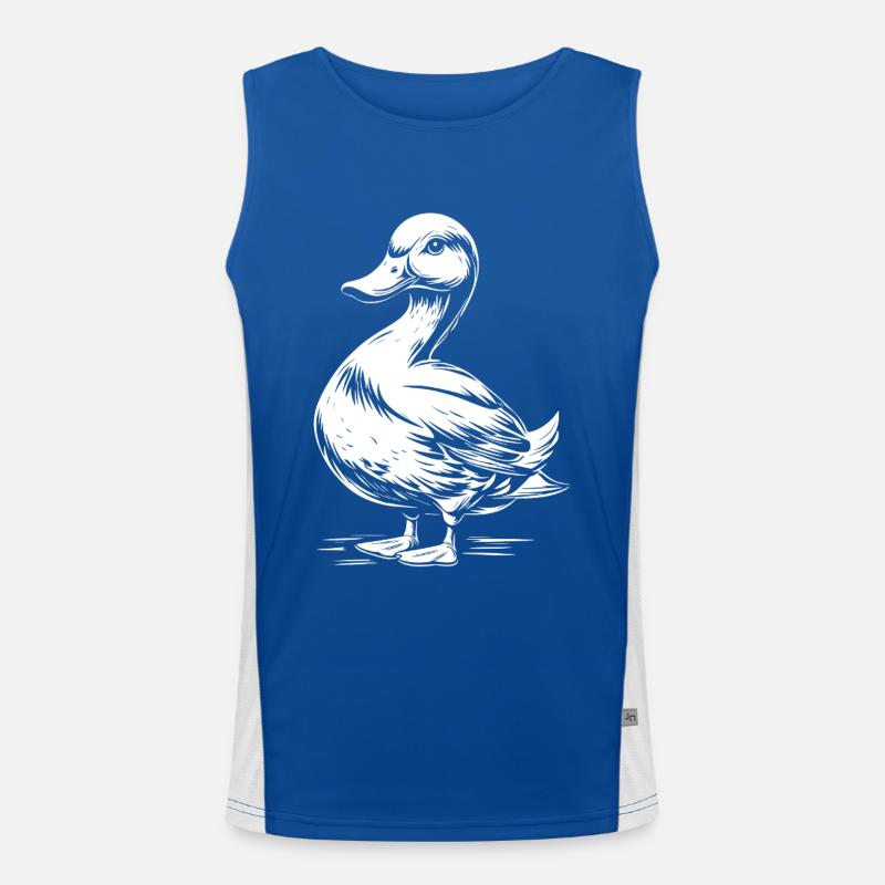 Ente Funktionelles Kontrast-Tank Top für Männer 