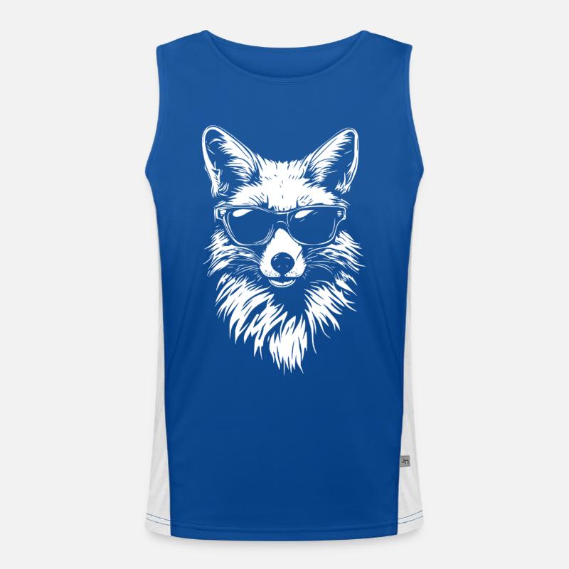 Cool Fox Occhiali da sole estivi Canotta sportiva da uomo in contrasto cromatico 
