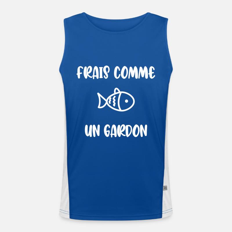 Frais comme un gardon Débardeur respirant contrasté Homme 