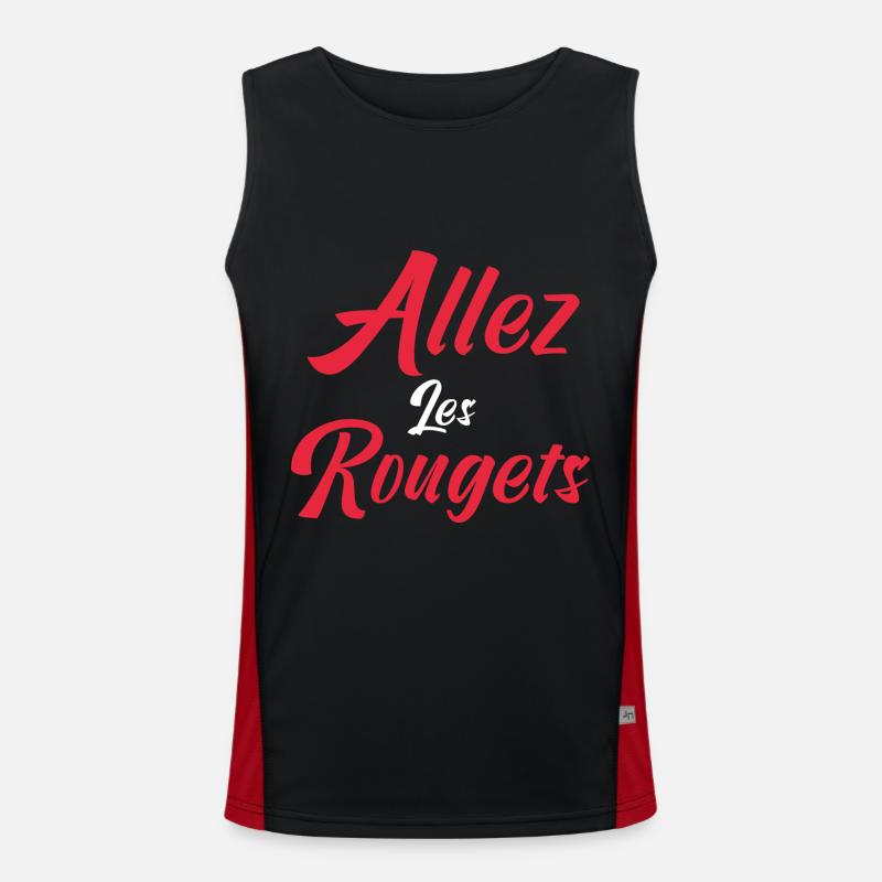 allez les Rougets. Les supporters suisses Débardeur respirant contrasté Homme 