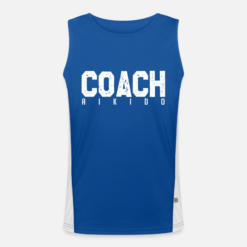 Aikido-Trainer. Aikido-Trainer. Geschenk-Coach. Funktionelles Kontrast-Tank Top für Männer 