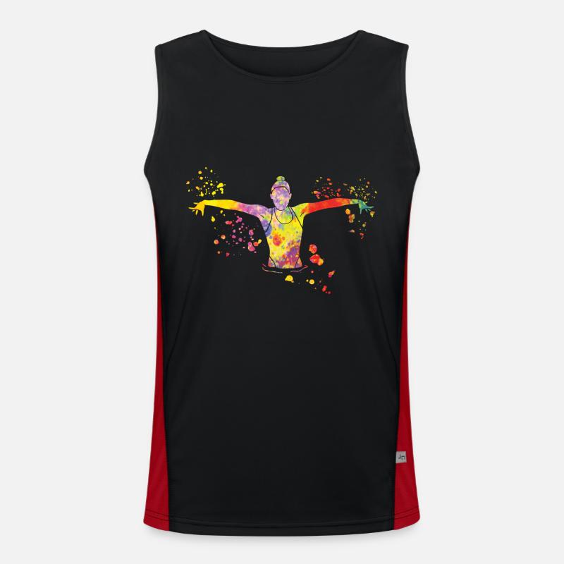 Artistic Swim Team Synchronschwimmen Funktionelles Kontrast-Tank Top für Männer 
