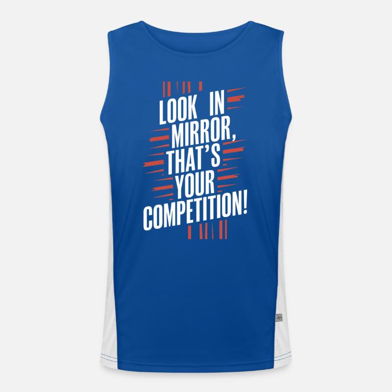Miroir Miroir Message de motivation Débardeur respirant contrasté Homme 