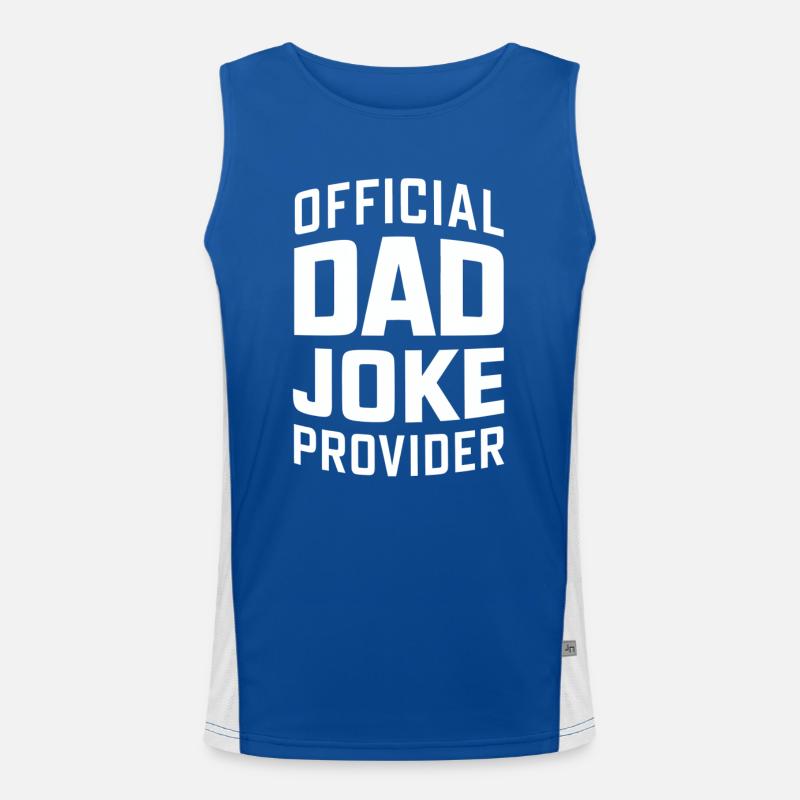Offizieller Dad Joke Versorger Funktionelles Kontrast-Tank Top für Männer 