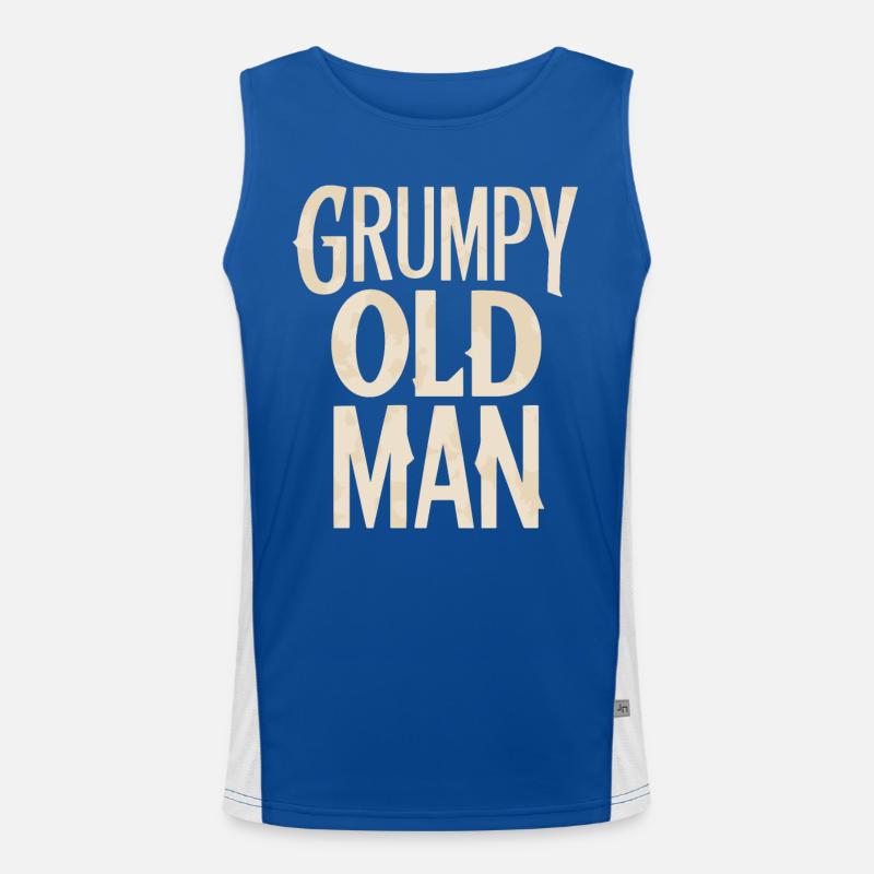 Grumpy Old Man Unverwechselbarer Stil Funktionelles Kontrast-Tank Top für Männer 