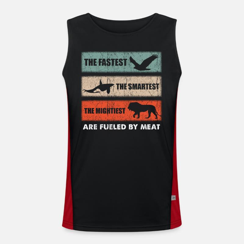 Die Schnellsten, Klügsten, Mächtigsten Werden Von Funktionelles Kontrast-Tank Top für Männer 