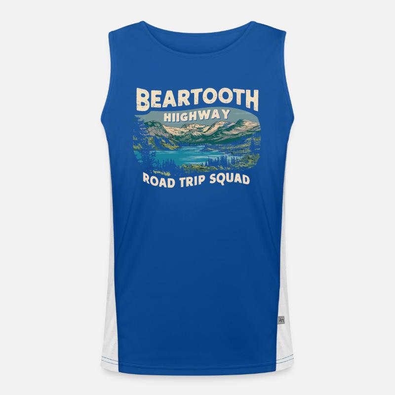 Beartooth Highway Road Trip Squad Men's Functional Contrast Tank Top 