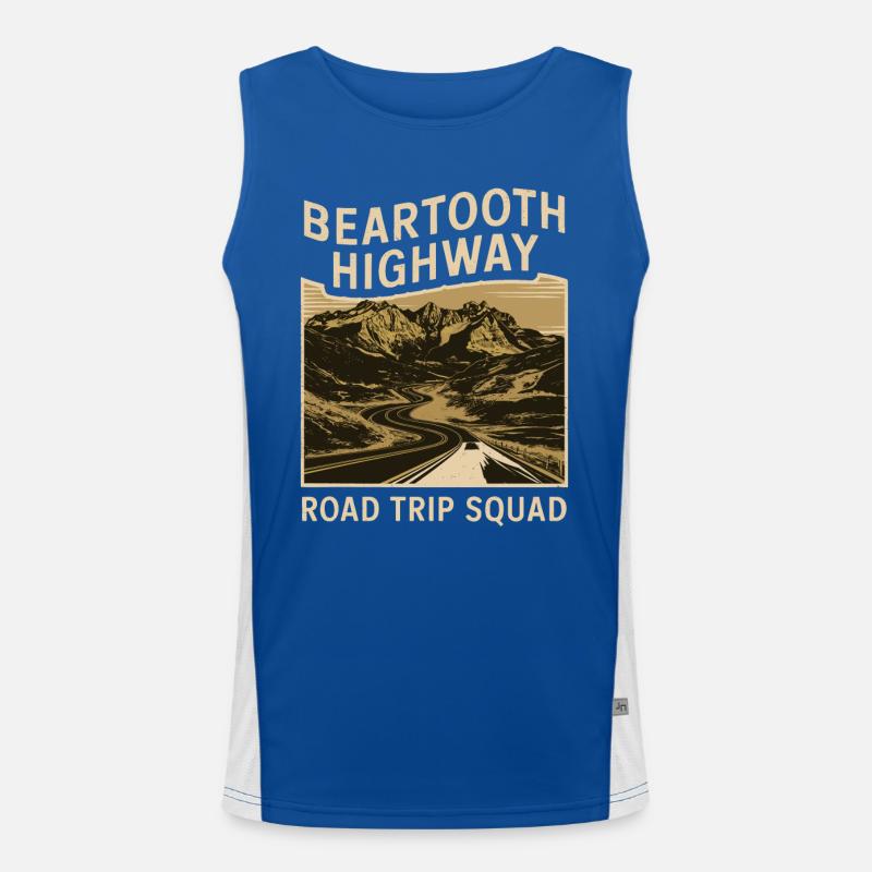 Beartooth Highway Road Trip Squad Funktionelles Kontrast-Tank Top für Männer 