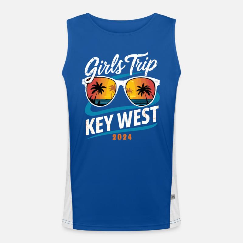 Voyage entre filles Key West 2024 Débardeur respirant contrasté Homme 