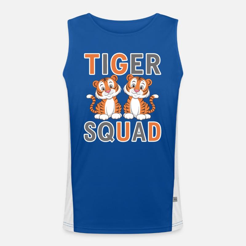 Tiger Group Design Tiger Squad Men's Functional Contrast Tank Top 