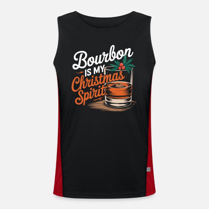Le bourbon est mon de Noël Débardeur respirant contrasté Homme 