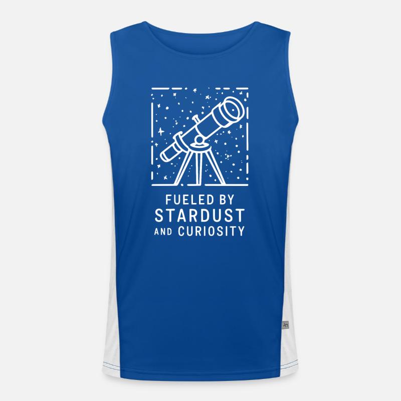 Driven by stardust and curiosity - Men's Functional Contrast Tank Top 
