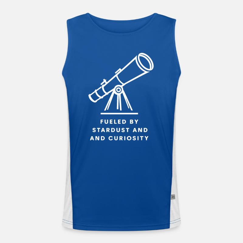 Driven by stardust and curiosity Men's Functional Contrast Tank Top 