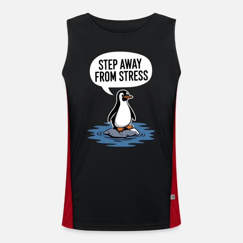 Pingouin : il suffit de se déconnecter Débardeur respirant contrasté Homme 