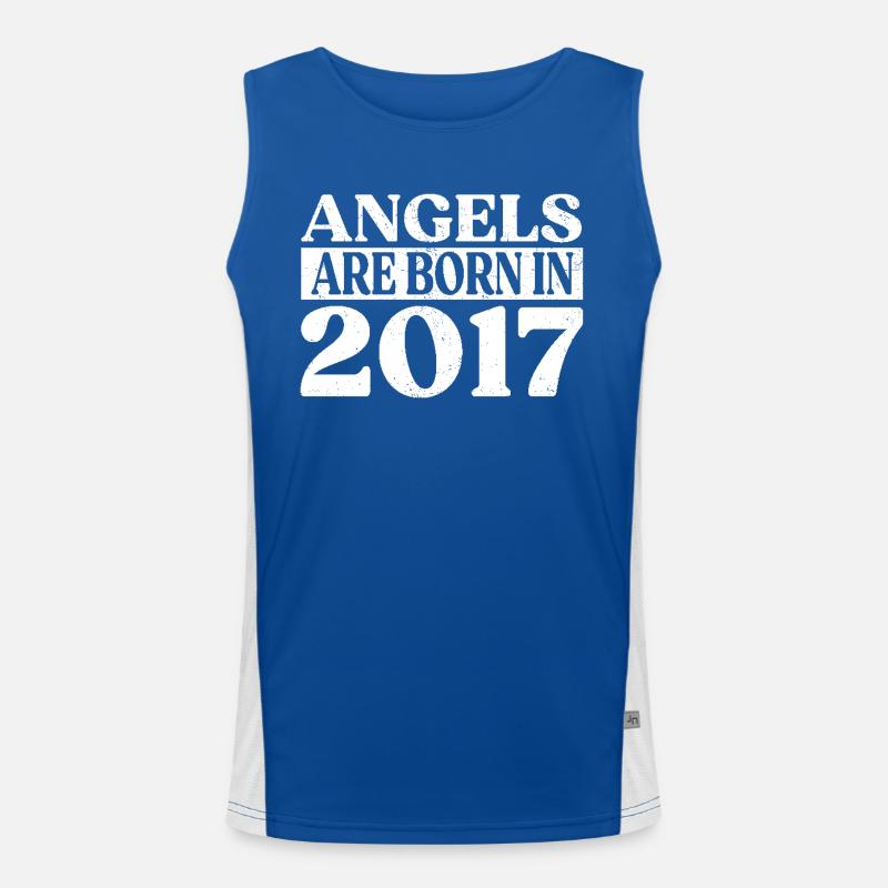 Angels born in 2017 Birthday Men's Functional Contrast Tank Top 