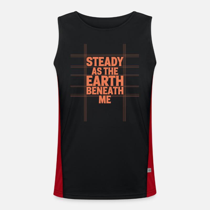 Taurus Character Zodiac Sign: Solid as the Earth Men's Functional Contrast Tank Top 