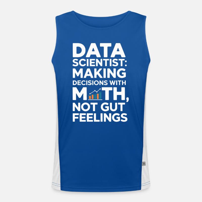 Data Scientists: Making Decisions with Men's Functional Contrast Tank Top 