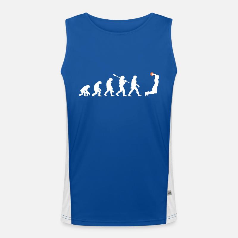 Évolution du basketball Débardeur respirant contrasté Homme 