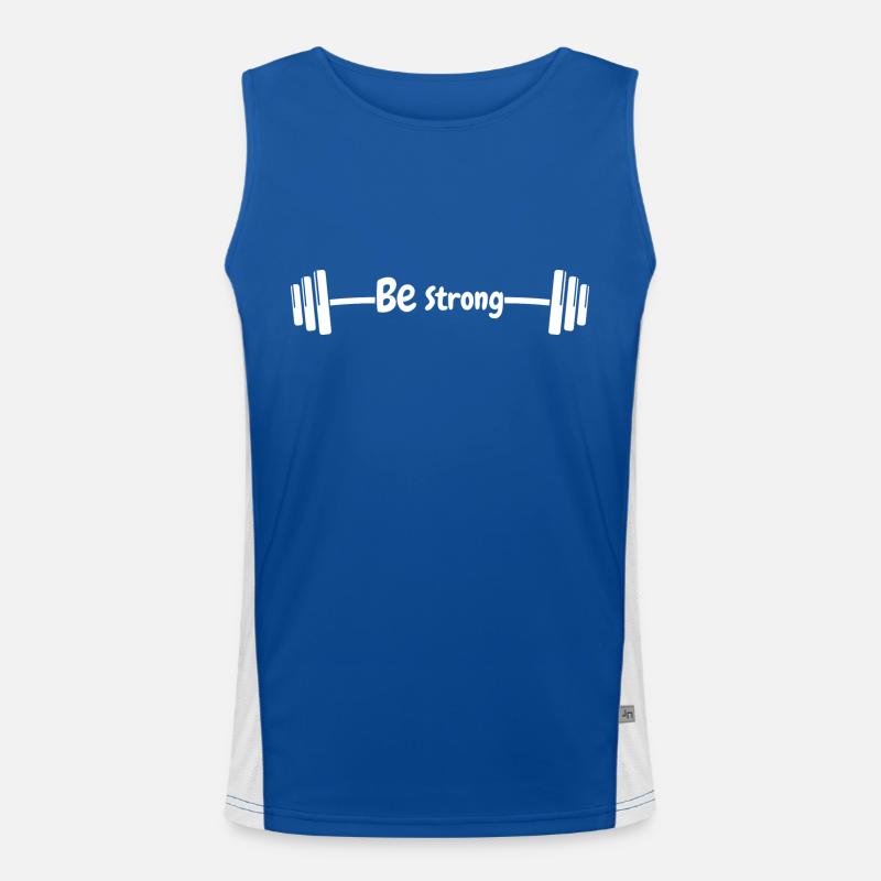 Sei stark Funktionelles Kontrast-Tank Top für Männer 