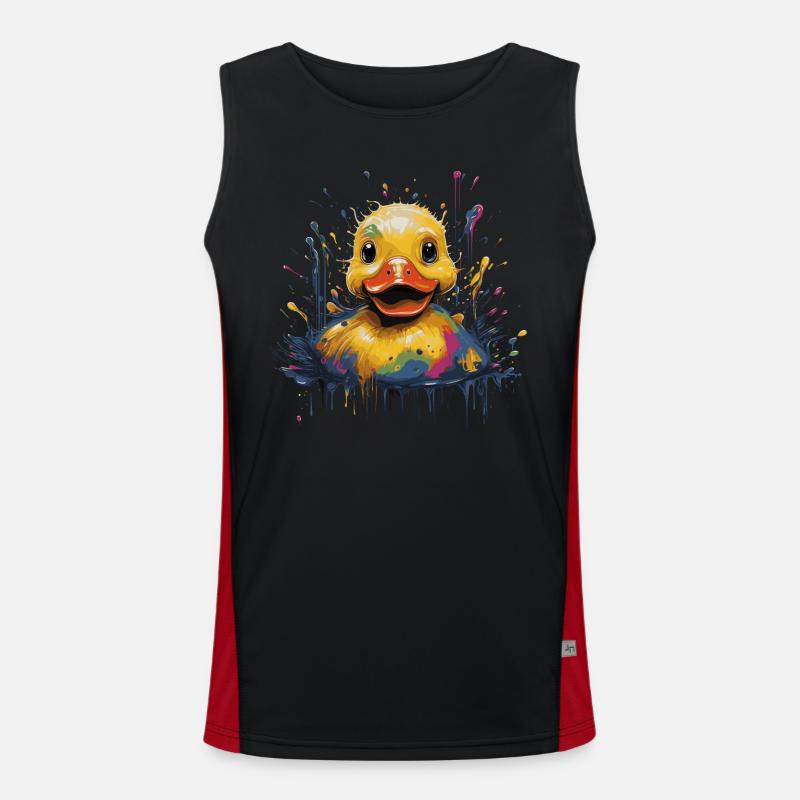 Gummiente Funktionelles Kontrast-Tank Top für Männer 