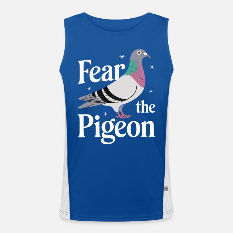 Taube Tauben Tier Vogel Funktionelles Kontrast-Tank Top für Männer 