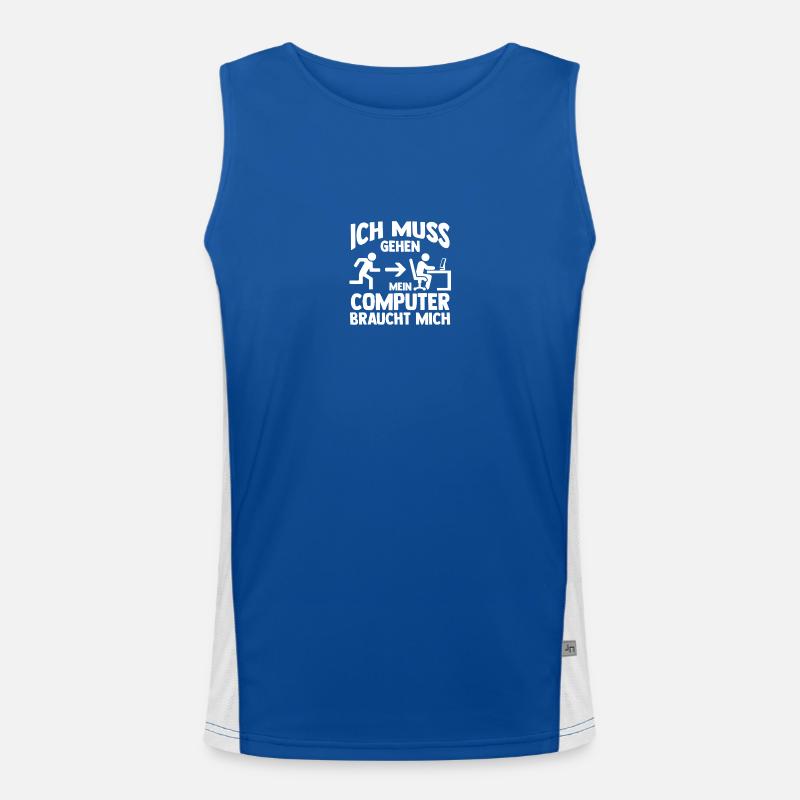 Computer Gamer Gamer Programmer Administrator Men's Functional Contrast Tank Top 