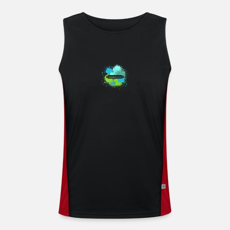 Harmonika Mundharmonika Funktionelles Kontrast-Tank Top für Männer 
