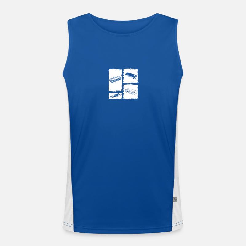 Harmonika Mundharmonika Funktionelles Kontrast-Tank Top für Männer 