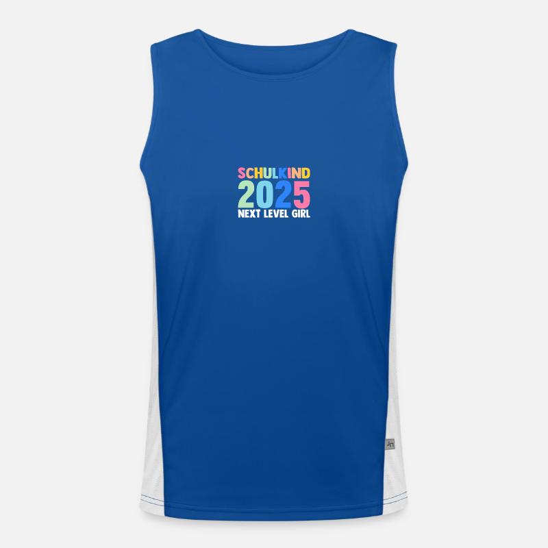 Kita Abschied Erste Klasse Einschulung 2025 Funktionelles Kontrast-Tank Top für Männer 