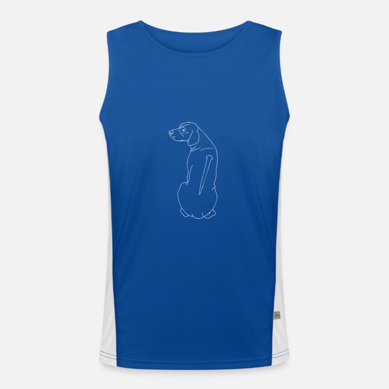 Rhodesian Ridgeback Funktionelles Kontrast-Tank Top für Männer 