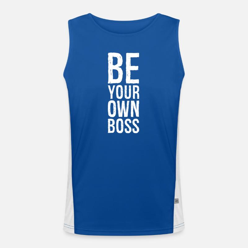 Sei dein Eigener Funktionelles Kontrast-Tank Top für Männer 