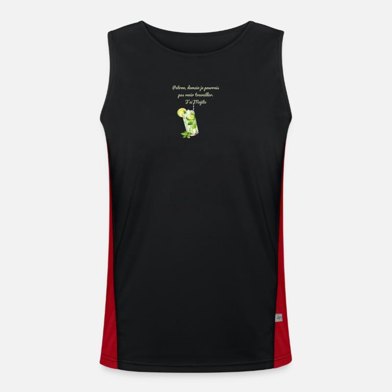 Demain Bureau Mojito Débardeur respirant contrasté Homme 