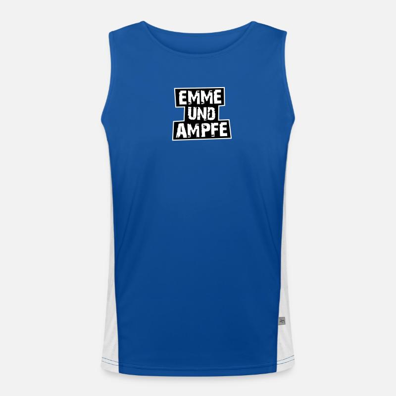 MINIMAL EMMEUNDAMPFE Funktionelles Kontrast-Tank Top für Männer 
