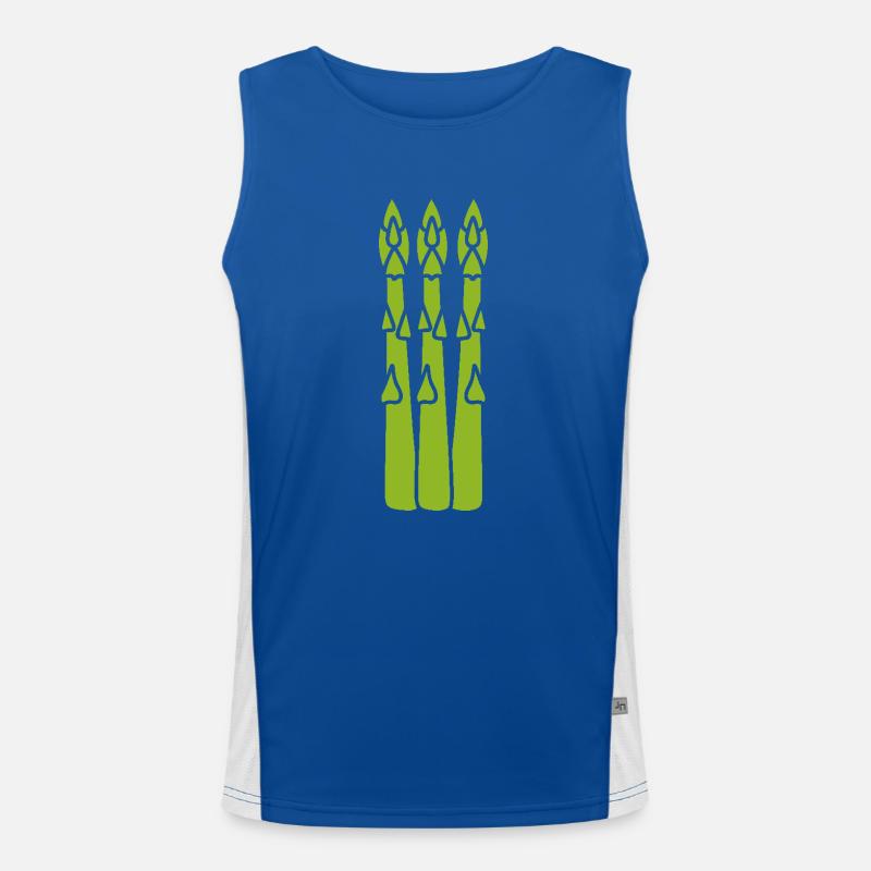 Spargel Funktionelles Kontrast-Tank Top für Männer 