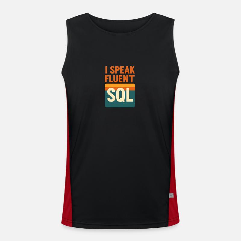 I speak SQL Men's Functional Contrast Tank Top 