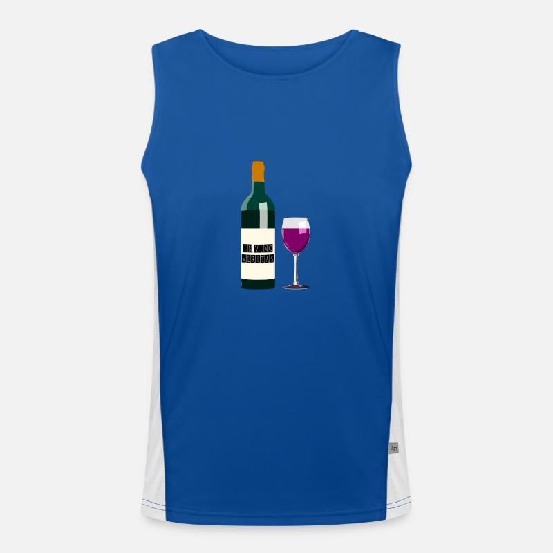 Wine Men's Functional Contrast Tank Top 