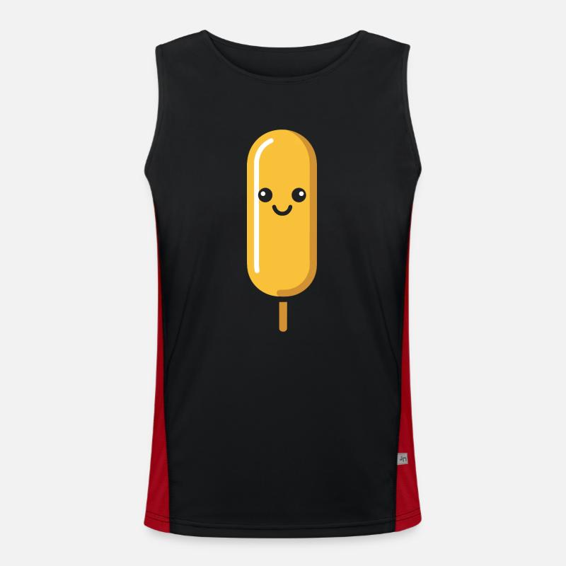 Mais Hundefutter Funktionelles Kontrast-Tank Top für Männer 