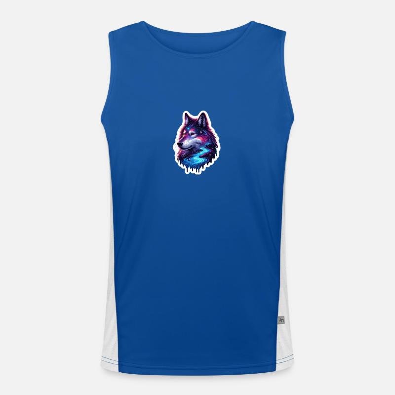 Celestial wolve Men's Functional Contrast Tank Top 