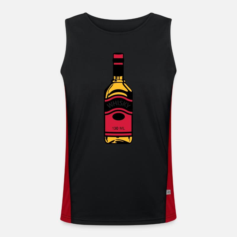 Bouteille de Whisky Débardeur respirant contrasté Homme 