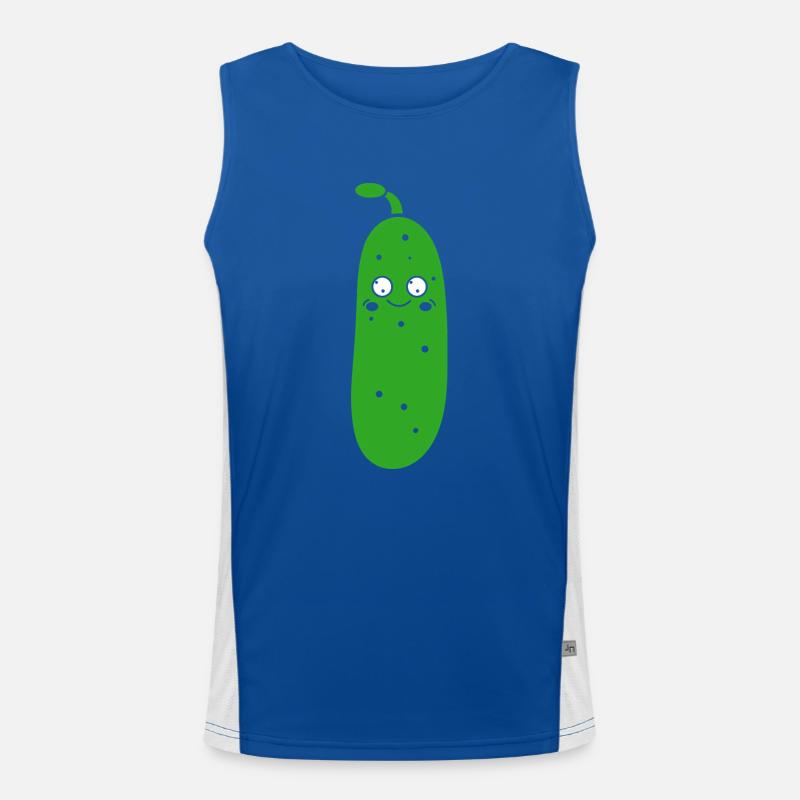 Gurke Funktionelles Kontrast-Tank Top für Männer 