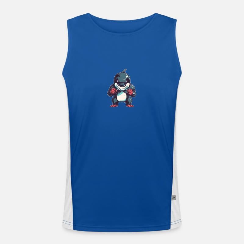 killer whale Men's Functional Contrast Tank Top 