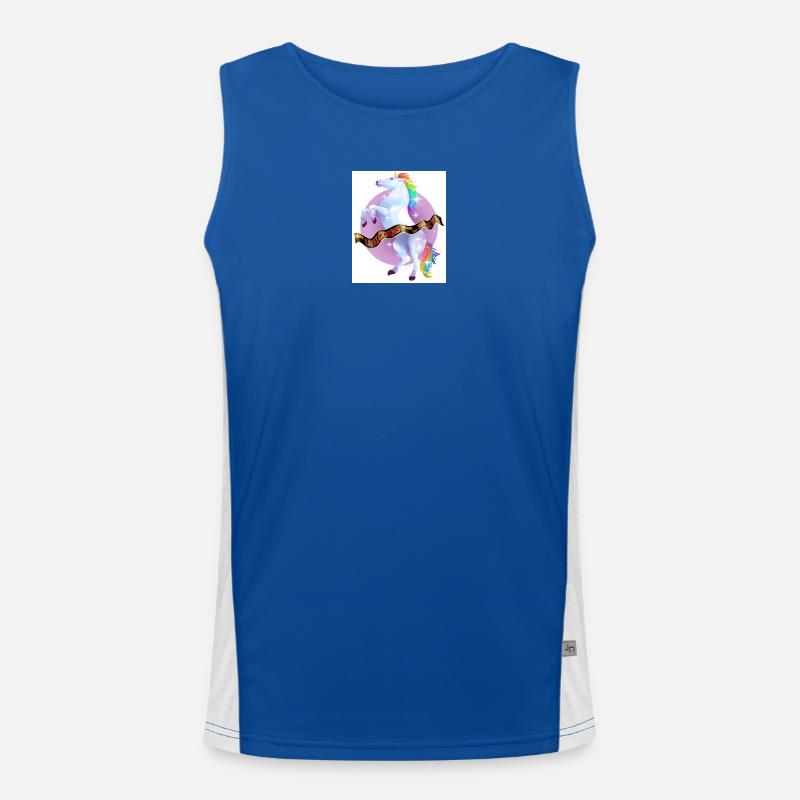 when unicorns ruled the Earth Men's Functional Contrast Tank Top 