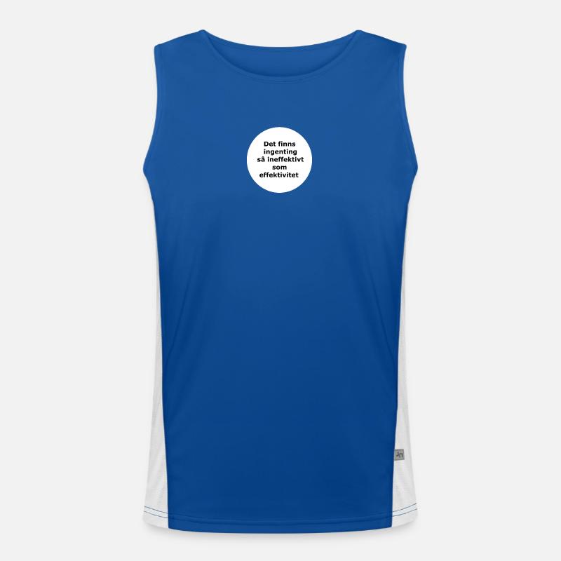 There is nothing,,,(White circle) Men's Functional Contrast Tank Top 