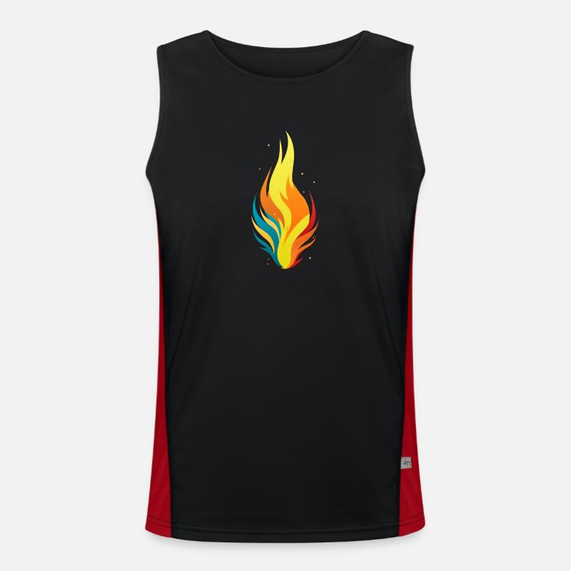 Flame Men's Functional Contrast Tank Top 
