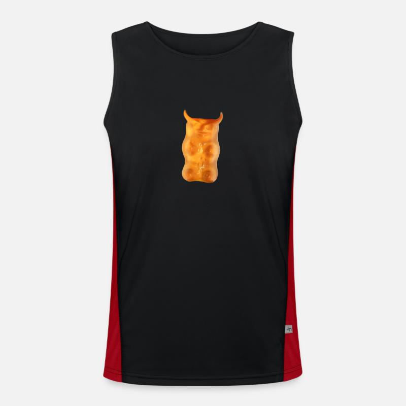 Gummibärchen Devil #3 Funktionelles Kontrast-Tank Top für Männer 
