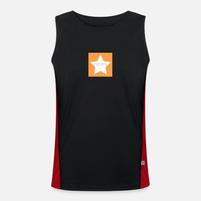 Du bist der Stern der den weg zur Liebe sucht Funktionelles Kontrast-Tank Top für Männer 